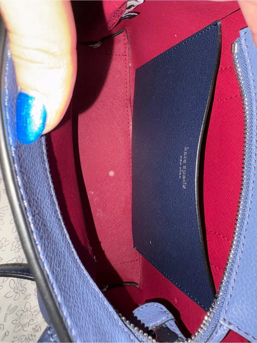 kate spade structured leather